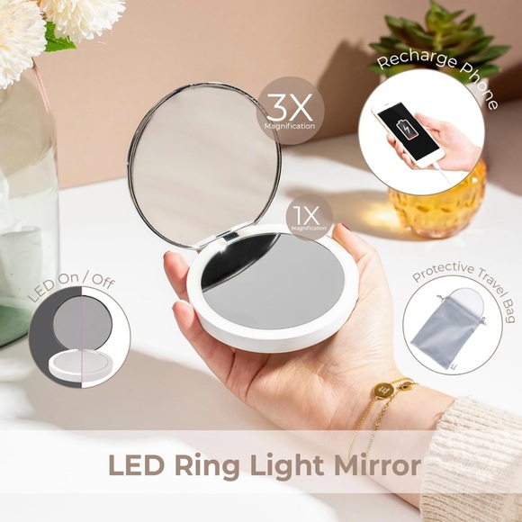 Compact LED Display Mirror - Picture 3 of 6